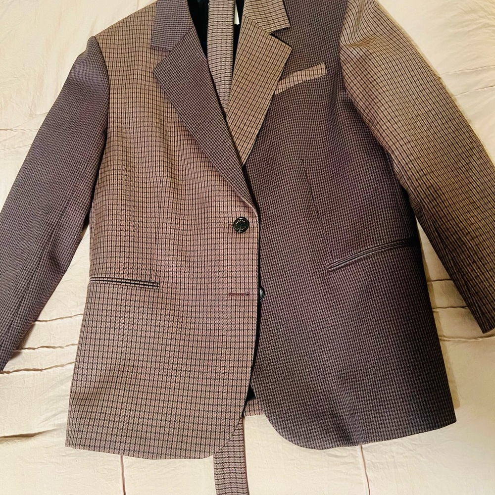 Women's Elegant Checkered Blazer
